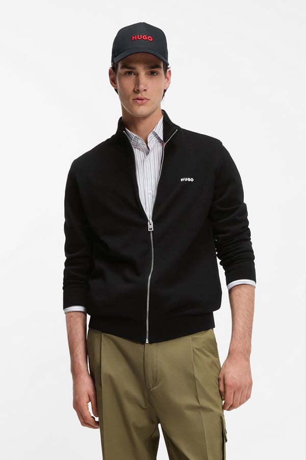 ΠΛΕΚΤΗ ΖΑΚΕΤΑ HUGO - 001 ΜΑΥΡΟ